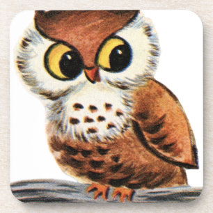 Porta-copo Vintage Owl