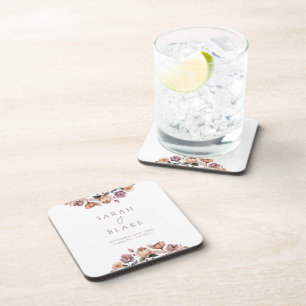 Porta-copo Vintage Purple Floral Horden Weding Favor