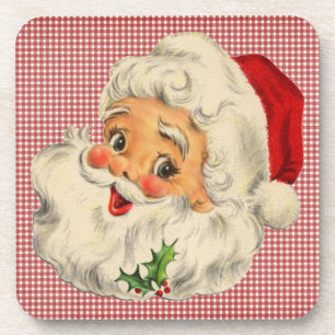 Porta-copo Vintage Santa Claus