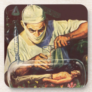 Porta-copo Vintage Science Fiction, Laboratory Mad Scientist