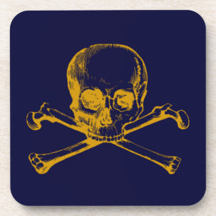 Porta-copo Vintage Skull & Crossbones