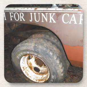 Porta-copo Vintage Tow Truck cash for junk Car Sign