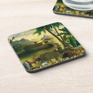 Porta-copo Vintage Victorian Folk Art, Noah's Ark by Hidley