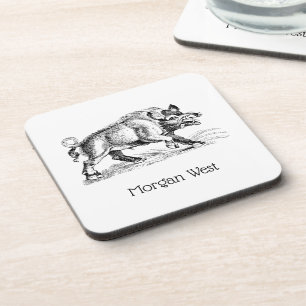 Porta-copo Vintage Wild Boar Draar BW #2