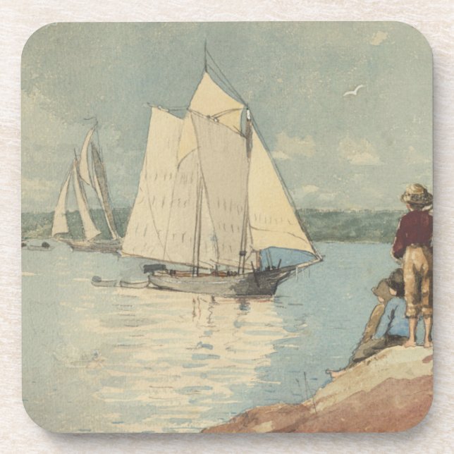 Porta-copo Vintage Winslow Homer Clear Sailing (Frente)