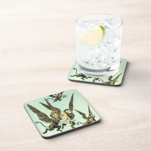 Porta-copo Vintage Wizard of Oz, macacos voadores com Dorothy