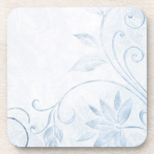 Porta-copo Vintagem Azul Elegante