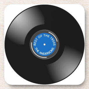 Porta-copo Vinyl Record Album Design Beverage Coaster