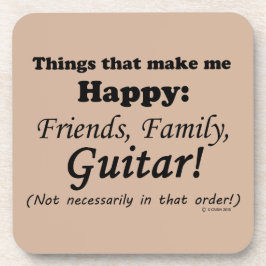 Porta-copo Violão me faz feliz
