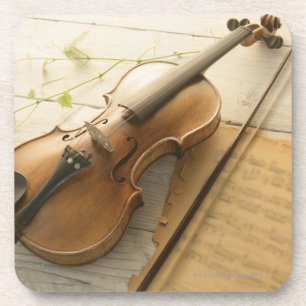 Porta-copo Violino e partitura