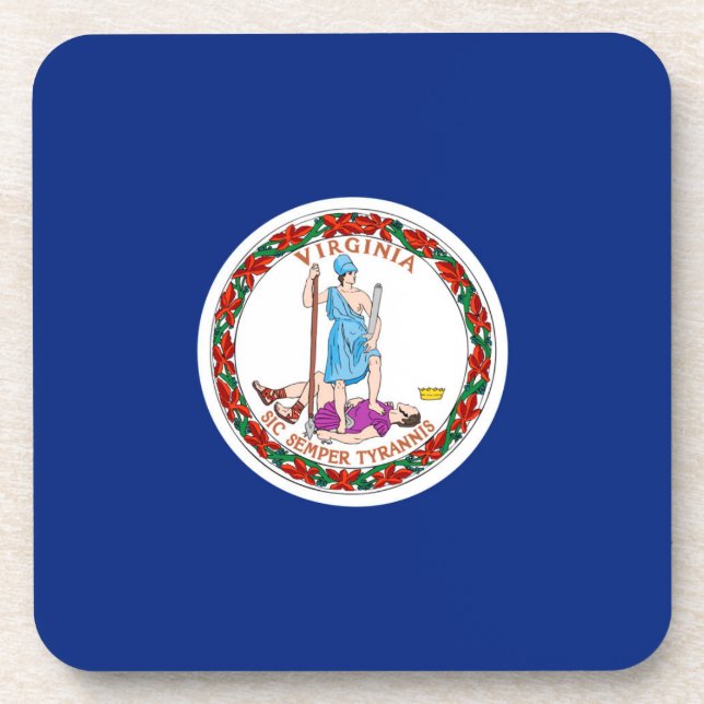 Porta-copo Virginia State Flag Design (Frente)