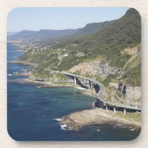 Porta-copo Vista aérea da Sea Cliff Bridge perto de Wollongon