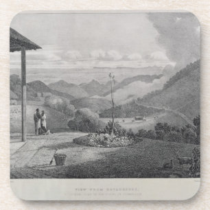 Porta-copo Vista de Kotagherry que olha abaixo das planícies