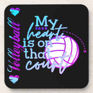 Porta-copo Volei Feminino Meu Coração está naquela Quadra