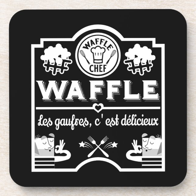 Porta-copo Waffle Chef (Frente)