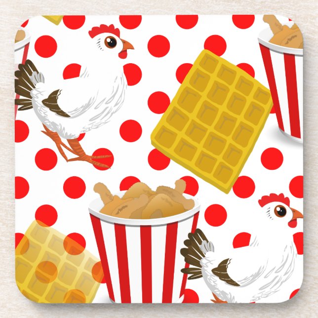 Porta-copo waffles de frango (Frente)