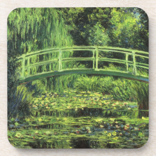 Porta-copo Waterlilies branco por Claude Monet, arte do