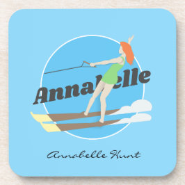 Porta-copo Waterski, estilo Vintage