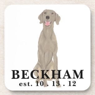 Porta-copo Weimaraner Personalizado