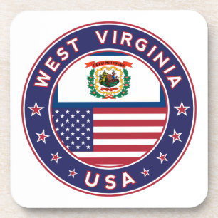 Porta-copo West Virginia, West Virginia Sticker, capa de tele