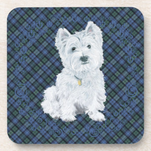 Porta-copo Westie Black Watch Tartan