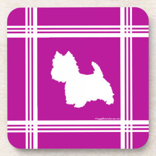 Porta-copo Westie Silhouette