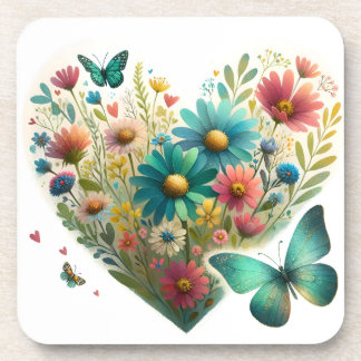 Porta-copo Whispering Wildflower Butterflies Botanical