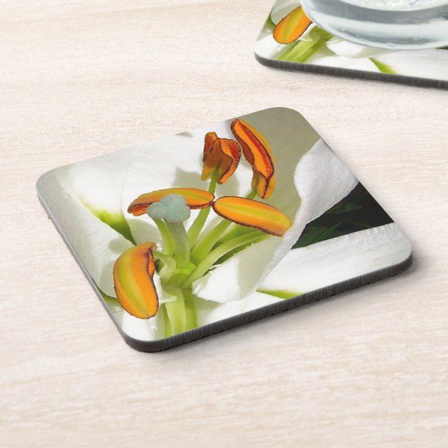 Porta-copo White Lily (Left Side)