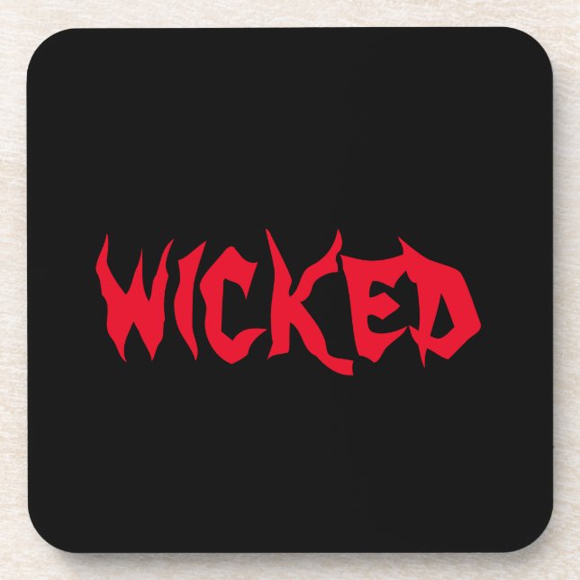 Porta-copo Wicked Hard Plastic Coaster (Frente)