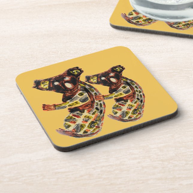 Porta-copo Wild Animal Aboriginal Art Koala Bears (Left Side)