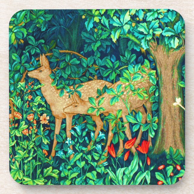 Porta-copo William Morris Forest Deer Impressão (Frente)