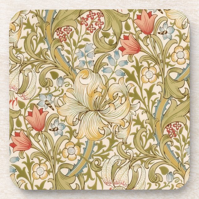 Porta-copo William Morris Lily Art Nouveau (Frente)