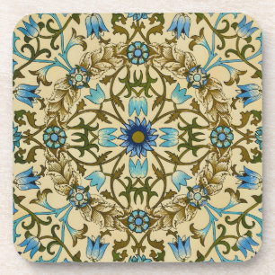 Porta-copo William Morris - Padrão antigo de vinha e flores 1