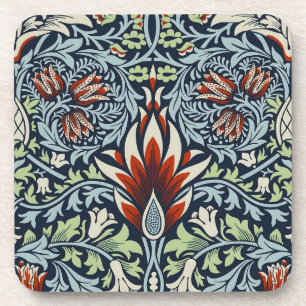 Porta-copo William Morris Snakeshead Floral Clássica Botânica
