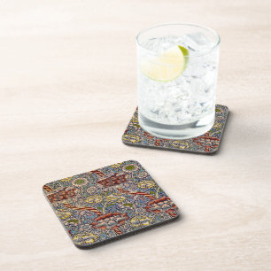 Porta-copo William Morris Wandle English Floral Damask Design