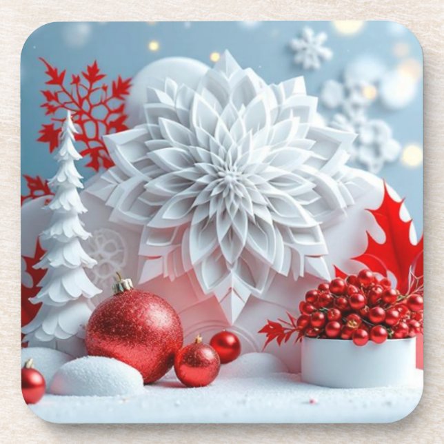 Porta-copo Winter Blossom Composition (Frente)