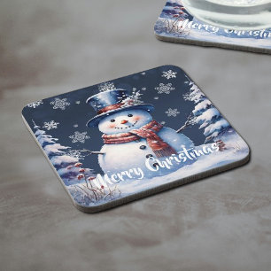 Porta-copo Winter Forest Snowman Natal