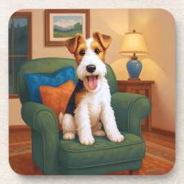 Porta-copo Wire Fox Terrier - This Seat's Taken