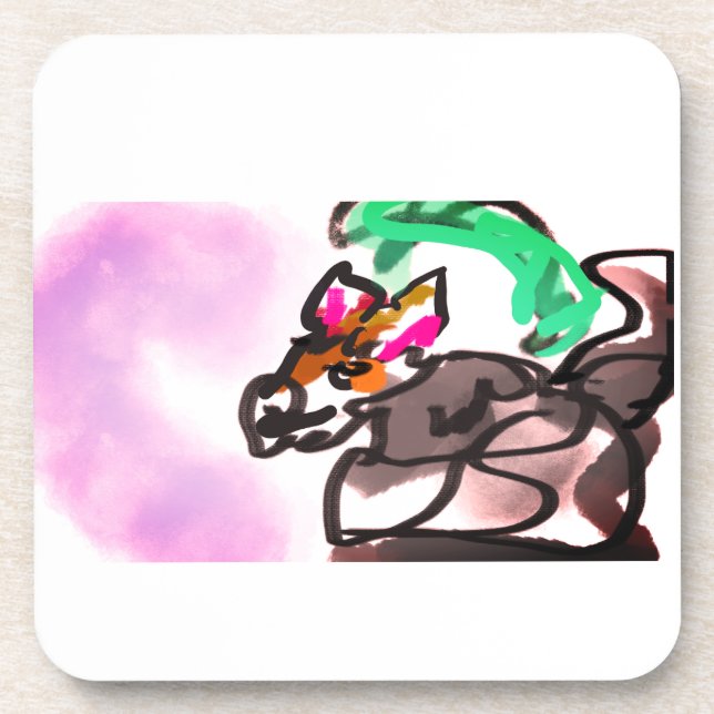 Porta-copo Wolf run in autumn (Frente)