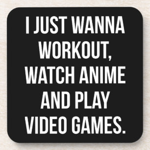 Porta-copo Workout, Assista Anime, Toque Videos games - Engra