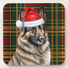 Porta-copo Xadrez de Feriado Belga de Tervuren no inverno