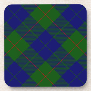 Porta-copo Xadrez do verde azul do tartan do clã de Barclay