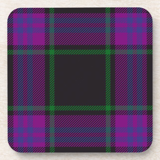 Porta-copo Xadrez escocesa Clan Laird Tartan (Frente)