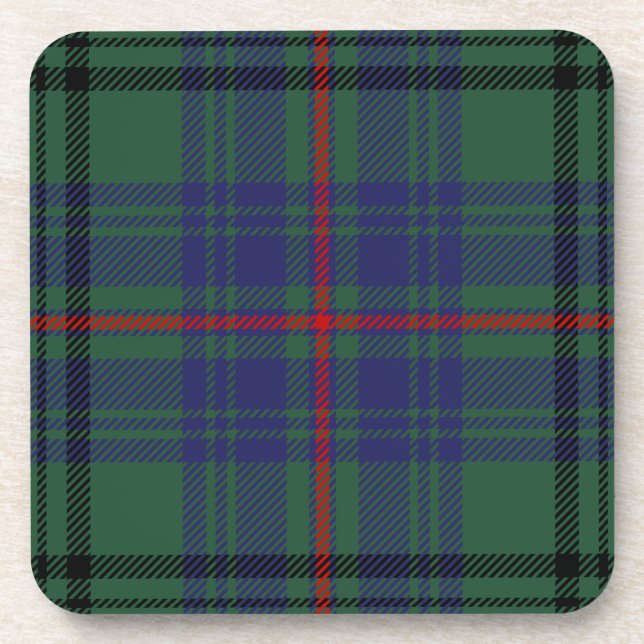 Porta-copo Xadrez escocesa Clan Walker Tartan (Frente)