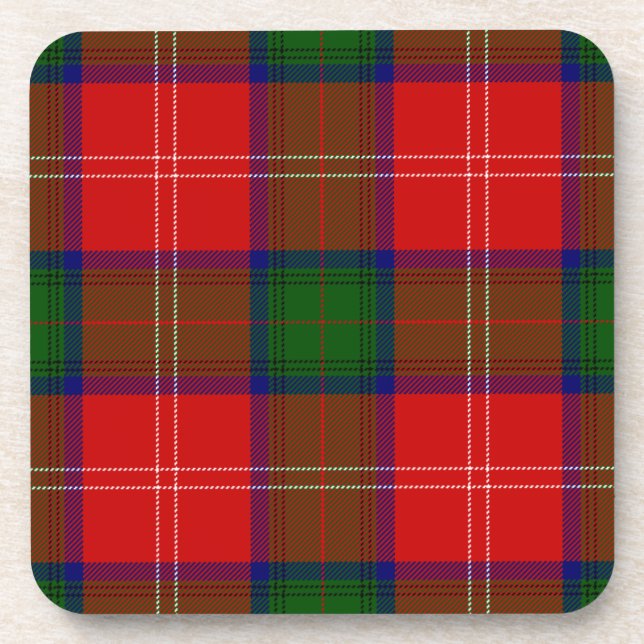 Porta-copo Xadrez verde-tartan-tartan (Frente)
