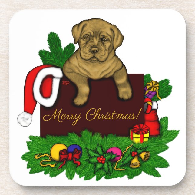 Porta-copo XMas puppy (Frente)