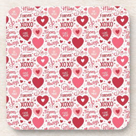 Porta-copo XOXO & Always Be Mine Pink Red