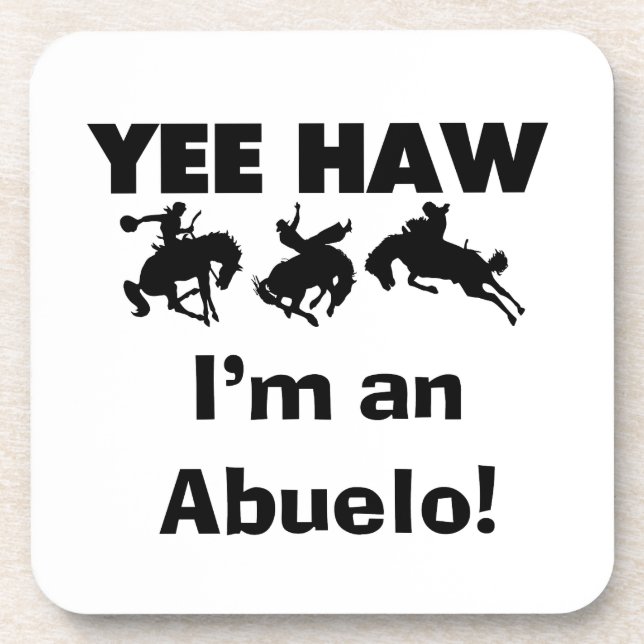 Porta-copo Yee Haw, sou um Abuelo T-shirts e presentes (Frente)
