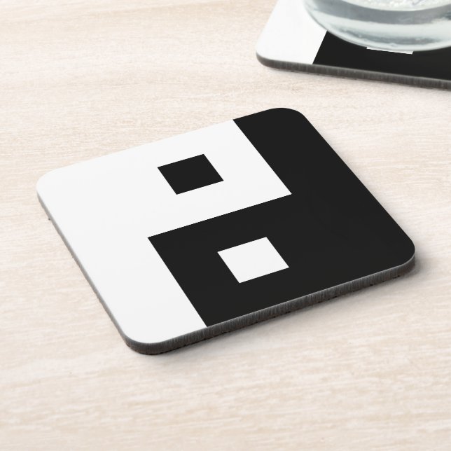 Porta-copo Yin Yang ao quadrado (Left Side)