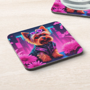 Porta-copo Yorkie- portas copos com rolha para trás - conjunt